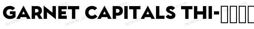 Garnet Capitals Thi字体转换
